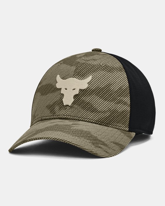 Men's Project Rock Trucker Hat, Green, pdpMainDesktop image number 0